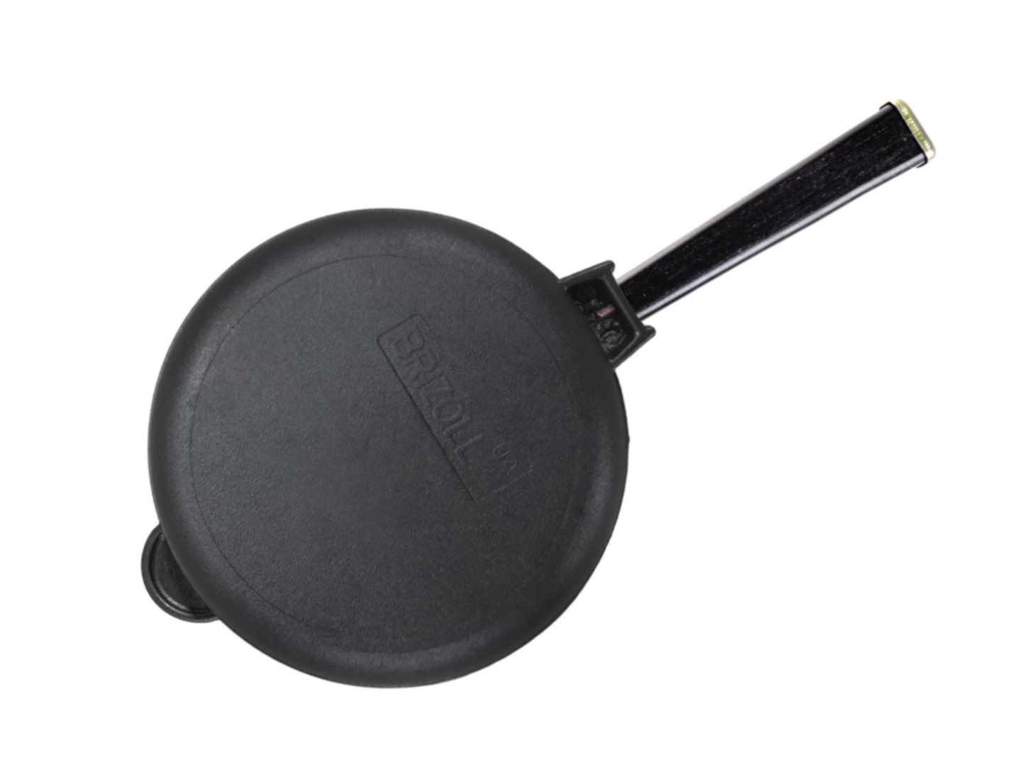 24 cm Cast Iron Skillet with Removable Wooden Handle 6 cm Depth
