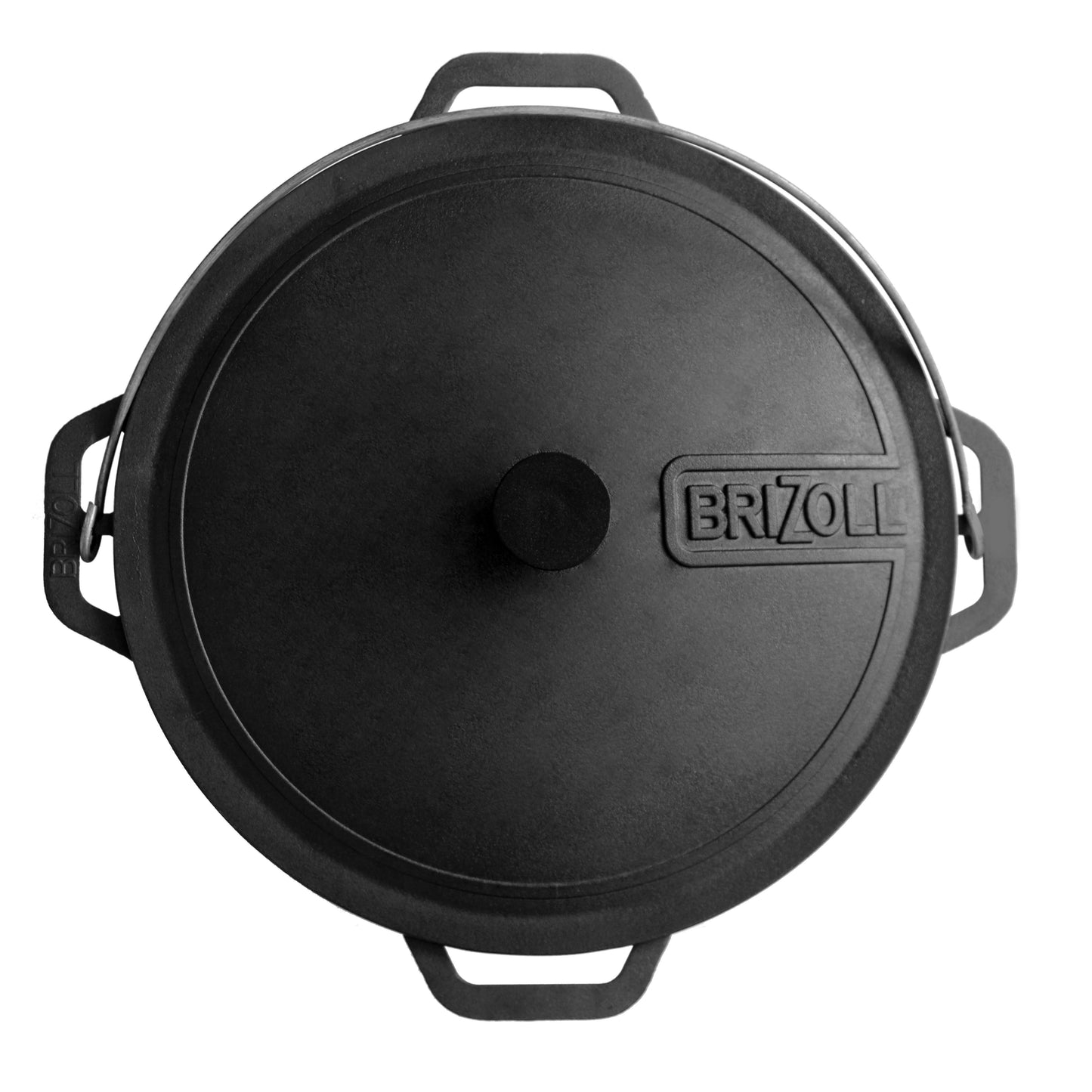 8 L Cast Iron Kazan Pot with Heavy Duty Lid - Cauldron