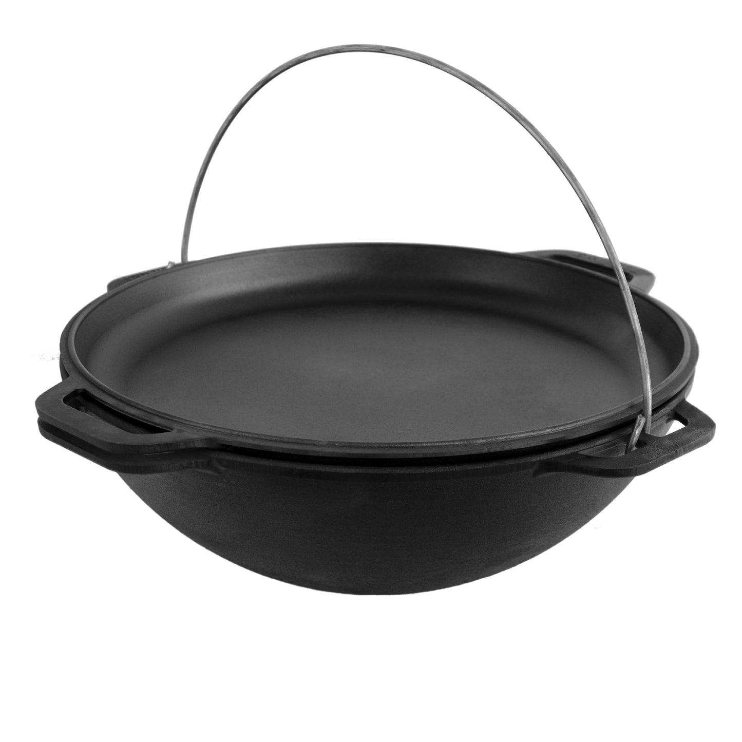 8 L Cast Iron Kazan with Multi-Use Skillet Lid