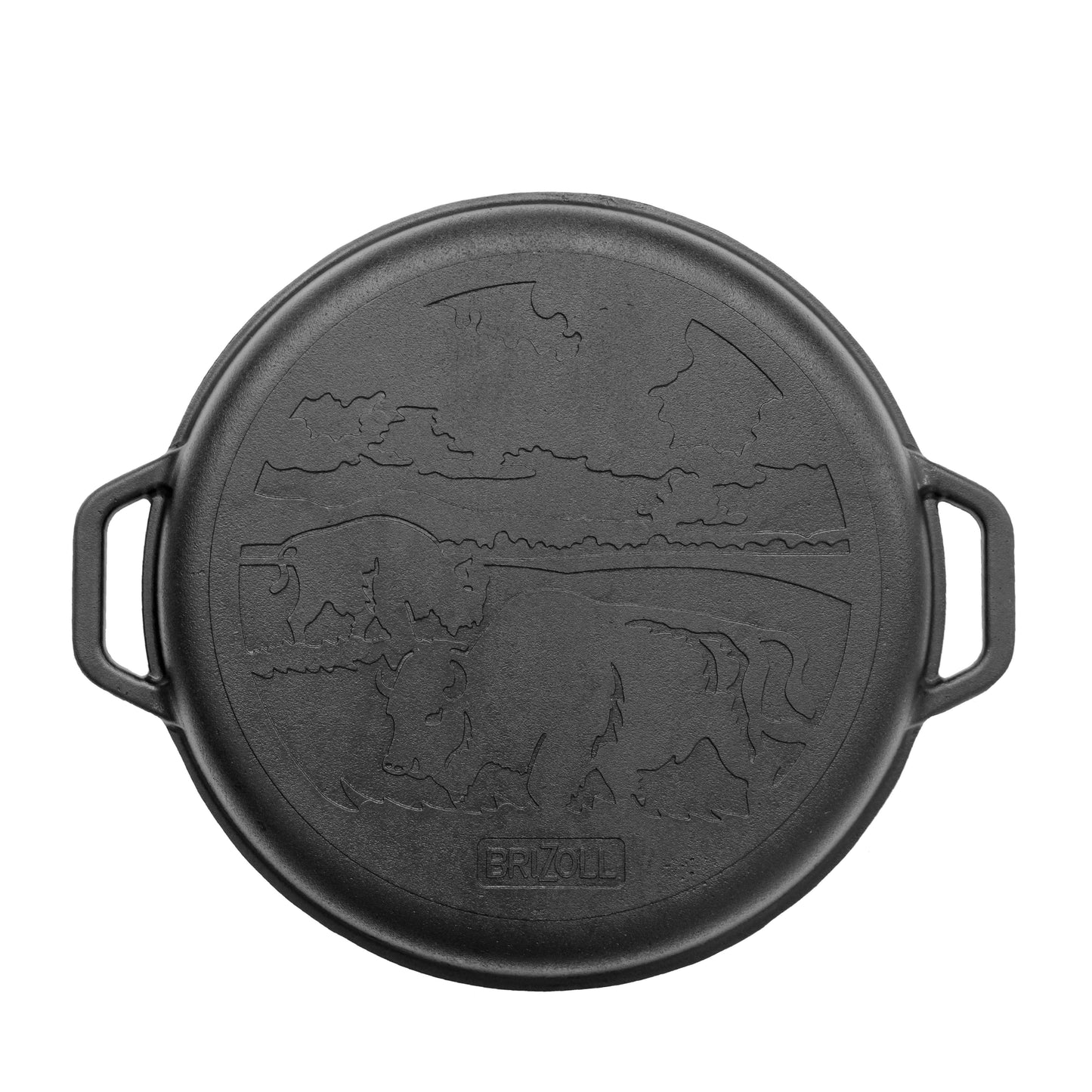 Cast Iron Asian Cauldron with Lid-Frying Pan 15L