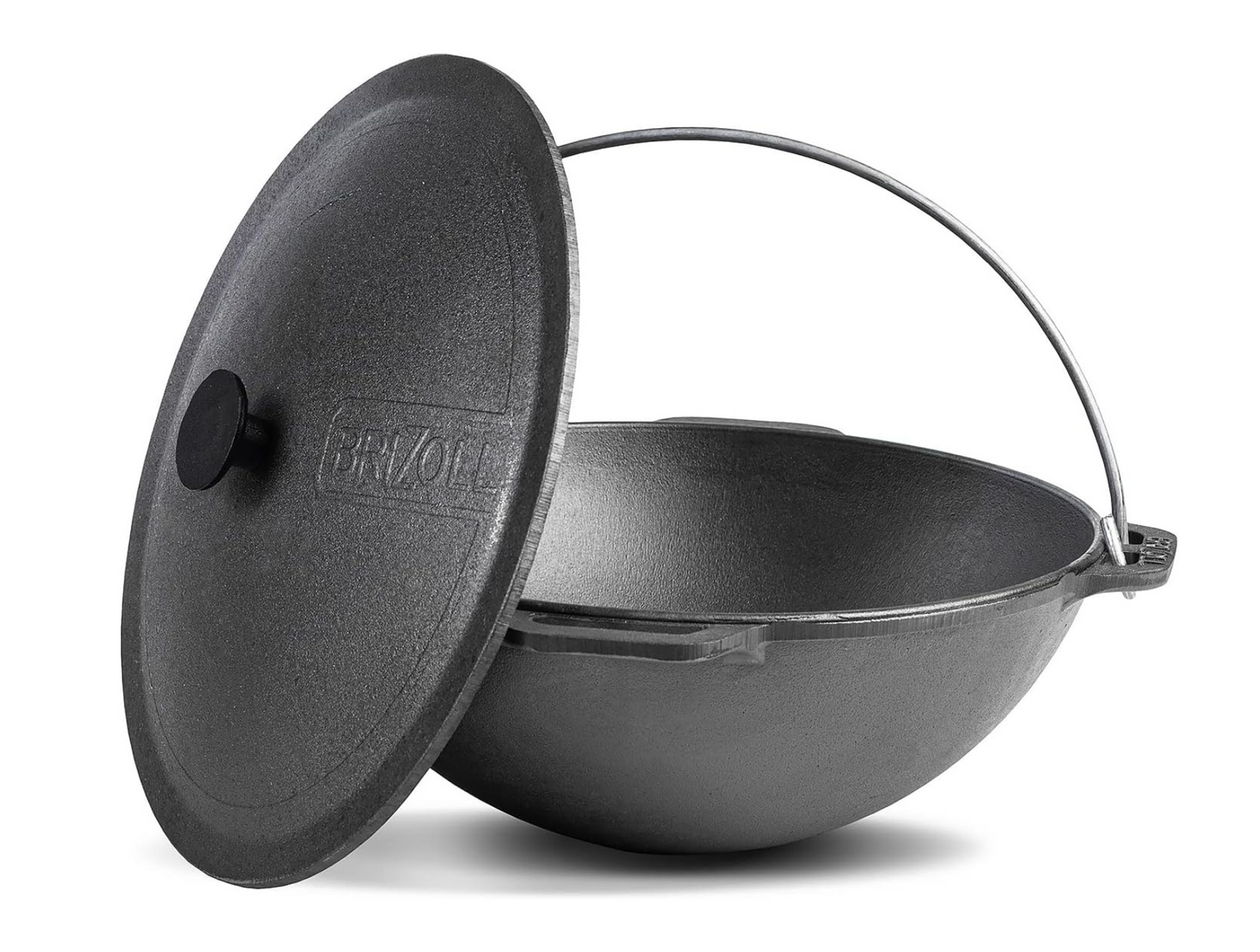 8 L Cast Iron Kazan Pot with Heavy Duty Lid - Cauldron