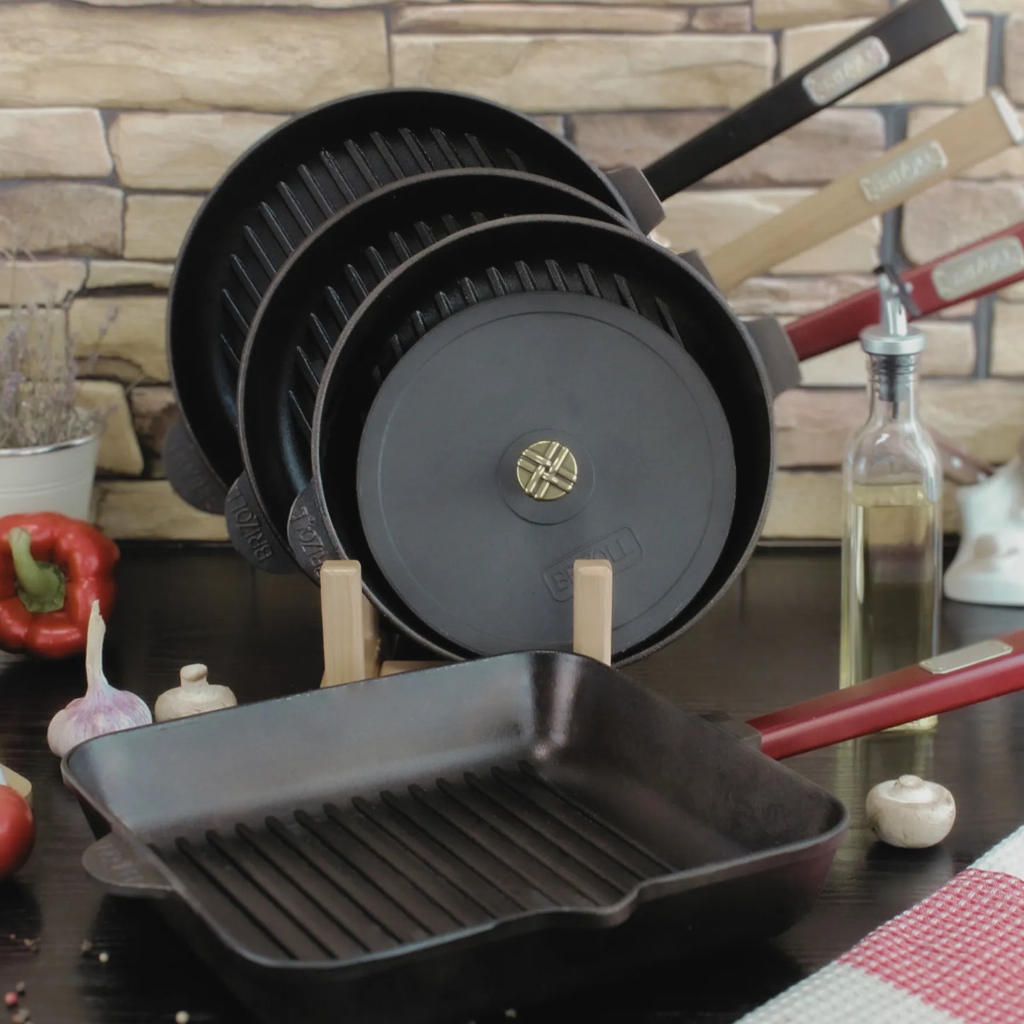 19.5 cm Cast Iron Grill Press