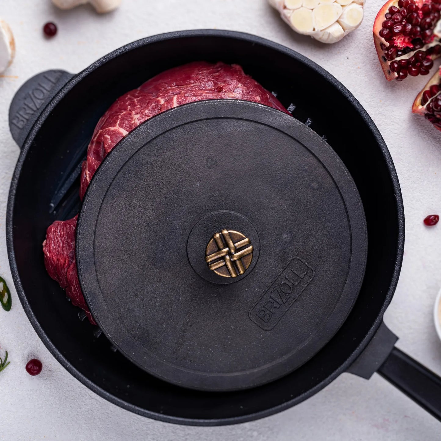 19.5 cm Cast Iron Grill Press