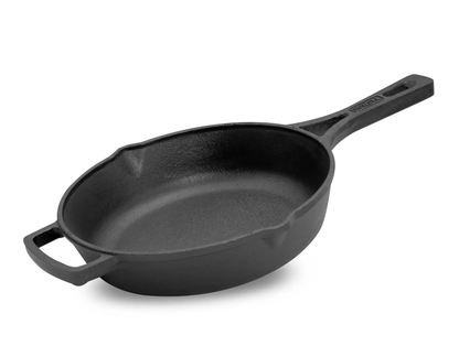 26 cm Cast Iron Skillet with Cast Handle - 6 cm Depth