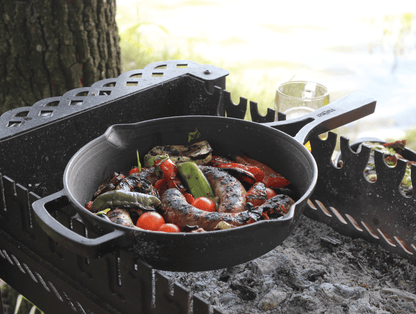 26 cm Cast Iron Skillet with Cast Handle - 6 cm Depth