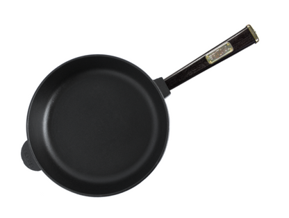 24 cm Cast Iron Skillet with Removable Wooden Handle 6 cm Depth