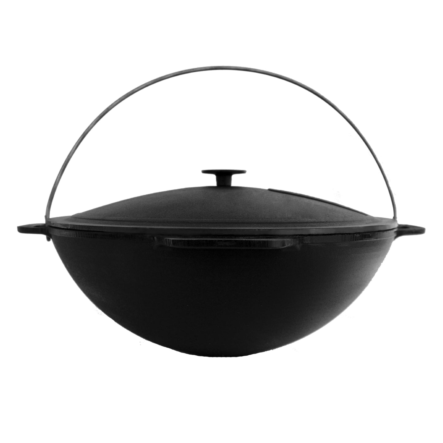 8 L Cast Iron Kazan Pot with Heavy Duty Lid - Cauldron
