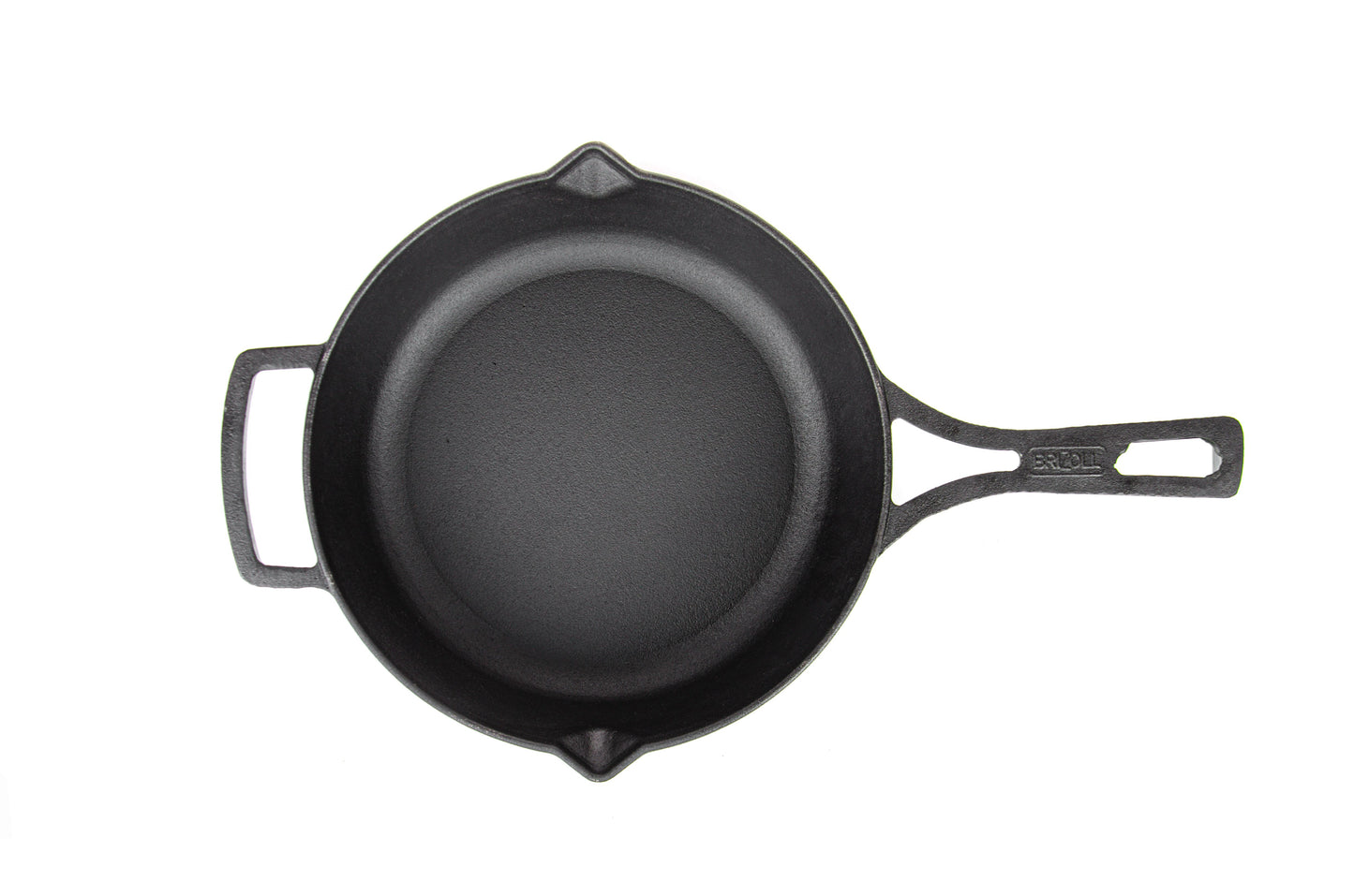26 cm Cast Iron Skillet with Cast Handle - 6 cm Depth